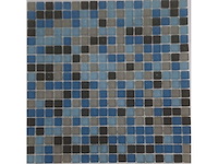 V_glass crystal tarifa mat mosaic 1,5x1,5 cm - mozaïek tegel 23m² - afbeelding 1 van  1