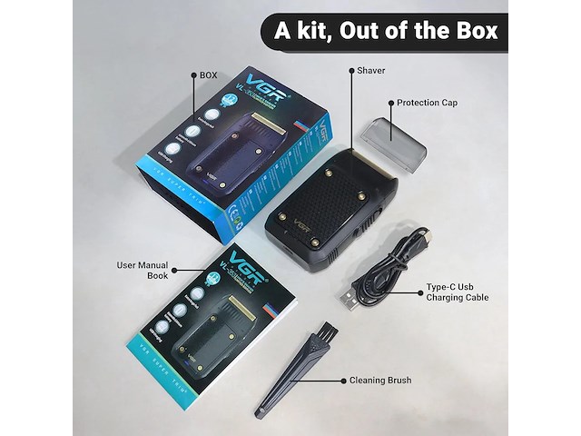 Vgr v-353 - compacte professionele razor elektrische scheerapparaat - afbeelding 3 van  8