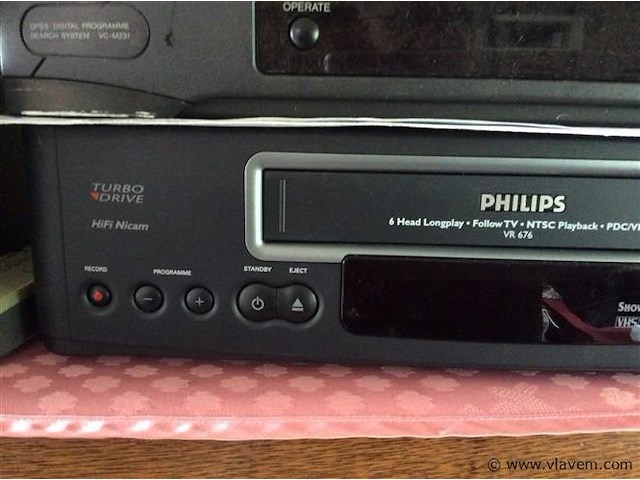 Vhs speler philips - afbeelding 2 van  2