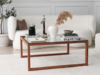 Via salontafel | gehard glas | houten - afbeelding 9 van  9