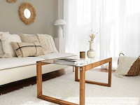 Via salontafel | gehard glas | houten - afbeelding 2 van  8