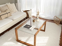 Via salontafel | gehard glas | houten - afbeelding 5 van  8