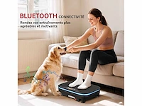 Vibrerend platform met verlichting, bluetooth, 3 programma's, 99 snelheden, afstandsbediening, led-scherm, 47x32x12cm - afbeelding 5 van  5