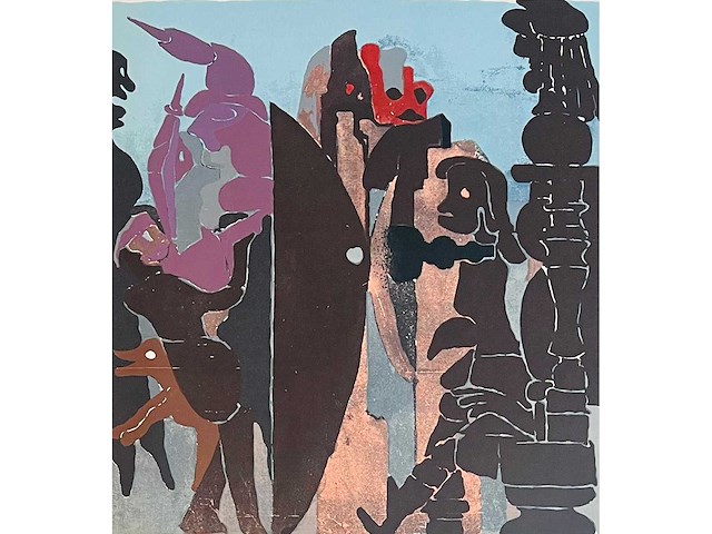 Vic gentils - de grote oorlog - kleurenzeefdruk - afbeelding 1 van  10