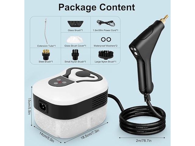 Vicloon stoomreiniger - afbeelding 2 van  6