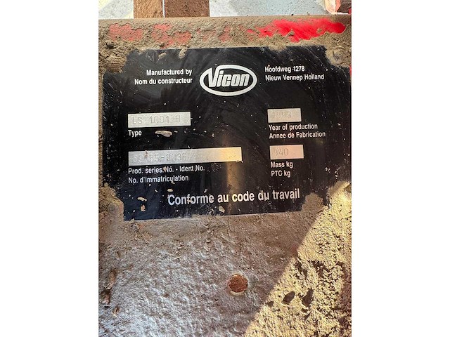 Vicon - ls1001h - sprayer - 1993 - afbeelding 3 van  11