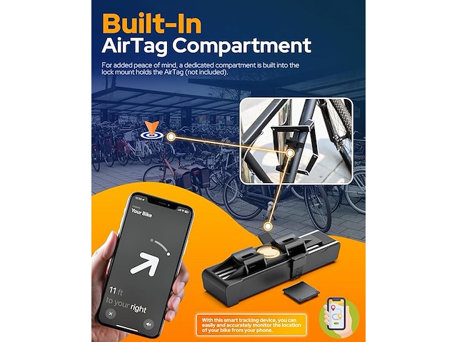 Victgoal vouwfietsslot met verborgen houder - afbeelding 4 van  5