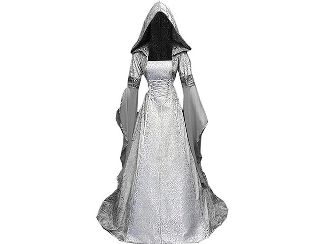 Victoriaans gothic jurk (2xl) - afbeelding 1 van  5