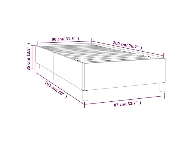 Vidaxl - bed frame zonder matras - afbeelding 2 van  3