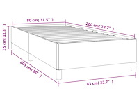 Vidaxl - bed frame zonder matras - afbeelding 2 van  3