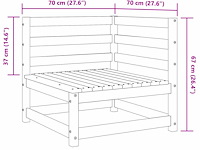 Vidaxl 3-delige loungeset - afbeelding 2 van  7