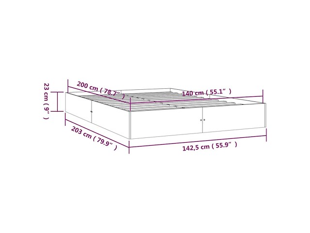 Vidaxl bedframe zonder matras - afbeelding 4 van  4