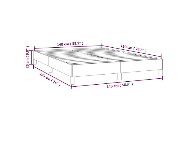 Vidaxl bedframe (zonder matras) - afbeelding 2 van  4