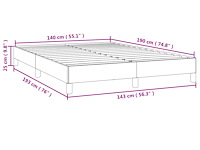 Vidaxl bedframe (zonder matras) - afbeelding 2 van  4