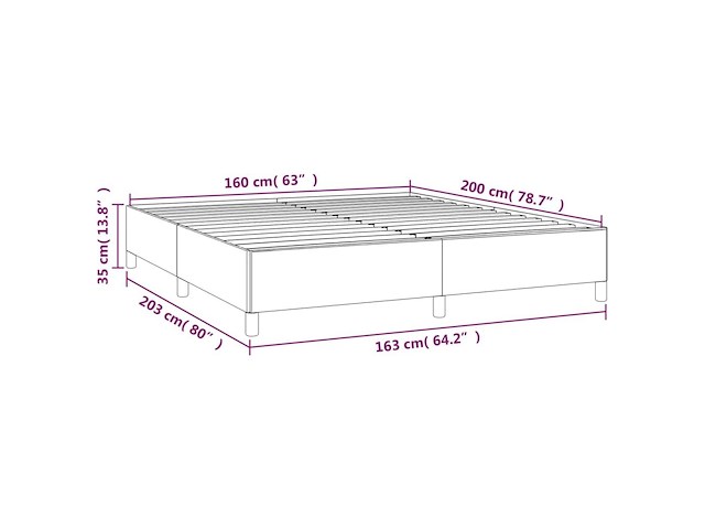 Vidaxl bedframe - afbeelding 2 van  3