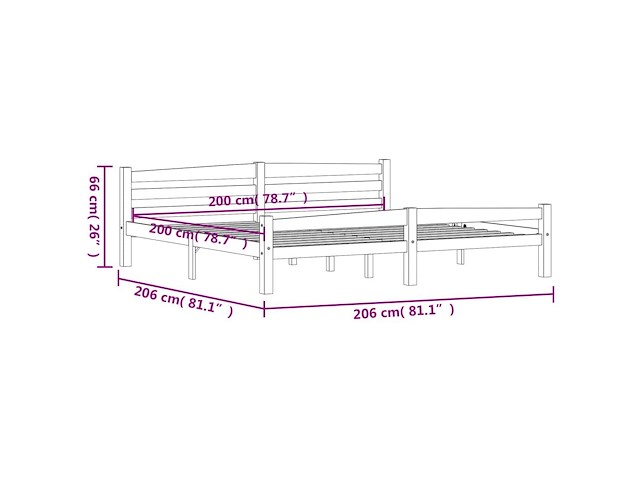Vidaxl bedframe - afbeelding 4 van  4