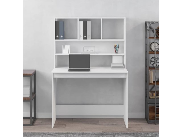 Vidaxl bureau met schappen - afbeelding 2 van  2