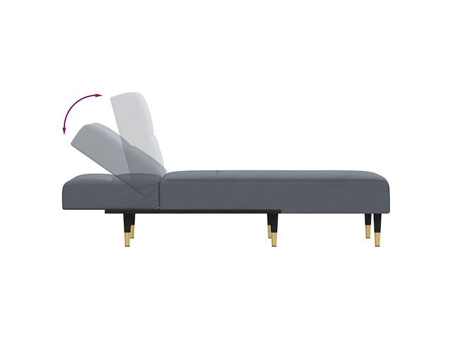 Vidaxl chaise longue - afbeelding 4 van  5