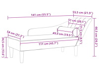 Vidaxl chaise longue - afbeelding 4 van  4