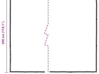 Vidaxl doorzichtig afdekzeil (3 x 3 m) - afbeelding 2 van  6