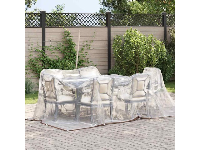 Vidaxl doorzichtig afdekzeil (3 x 3 m) - afbeelding 3 van  6