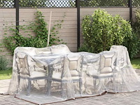 Vidaxl doorzichtig afdekzeil (3 x 3 m) - afbeelding 3 van  6