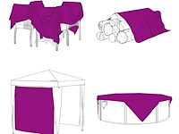 Vidaxl doorzichtig afdekzeil (3 x 3 m) - afbeelding 5 van  6