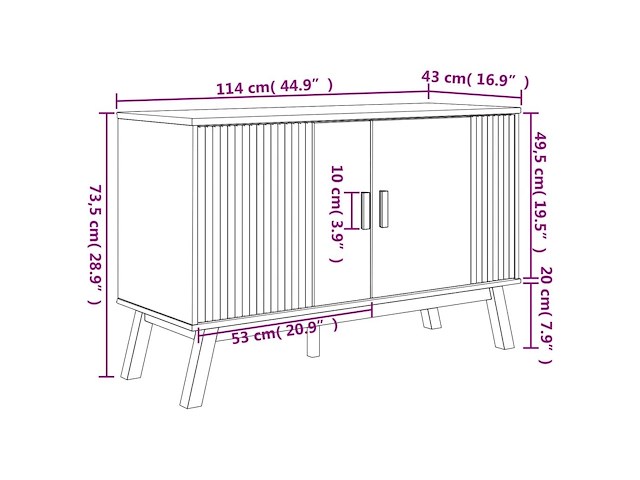 Vidaxl dressoir - afbeelding 3 van  5