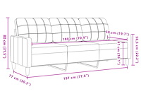 Vidaxl driezitsbank - afbeelding 4 van  4