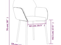 Vidaxl eetkamerstoelen (2 stuks) - afbeelding 4 van  4