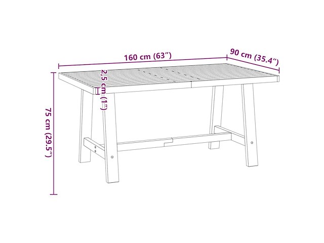 Vidaxl eettafel - afbeelding 3 van  3