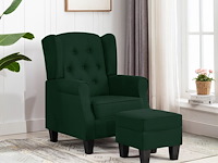 Vidaxl fauteuil met voetenbankje - afbeelding 1 van  3