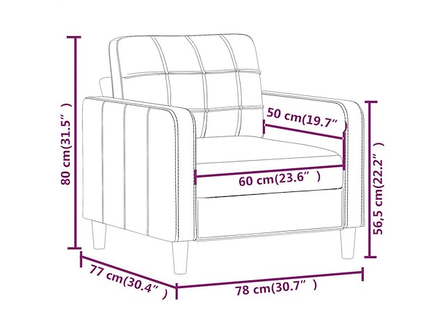 Vidaxl fauteuil - afbeelding 3 van  3
