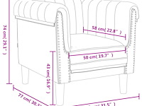 Vidaxl fauteuil - afbeelding 4 van  4