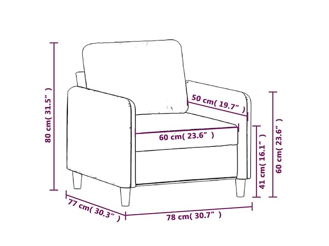 Vidaxl fauteuil - afbeelding 4 van  4