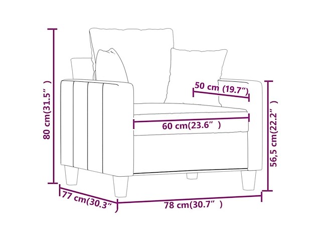 Vidaxl fauteuil - afbeelding 4 van  4