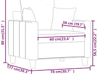 Vidaxl fauteuil - afbeelding 4 van  4