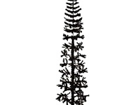 Vidaxl halve kunstkerstboom (240cm) - afbeelding 1 van  4