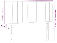Vidaxl hoofdbord (100 x 5 x 78/88 cm) - afbeelding 4 van  4