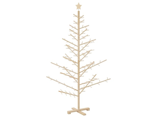 Vidaxl houten kerstboom (180 cm) - afbeelding 1 van  4