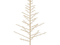 Vidaxl houten kerstboom (180 cm) - afbeelding 1 van  4