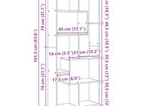 Vidaxl kamerscherm / boekenkast - afbeelding 2 van  4