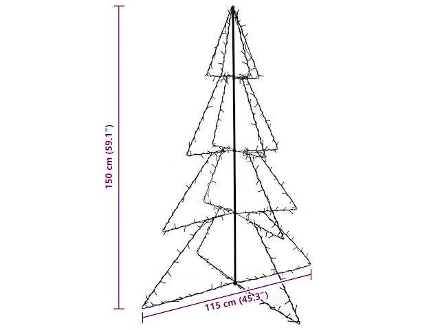 Vidaxl kegelkerstboom - afbeelding 3 van  3