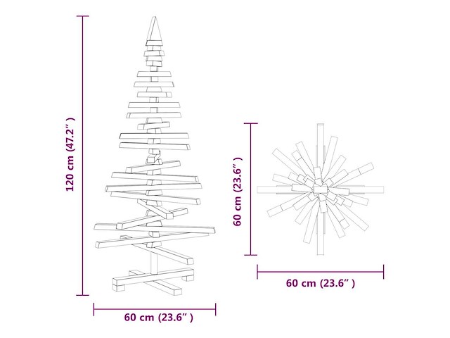 Vidaxl kerstboom (120 cm) - afbeelding 2 van  3