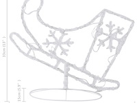 Vidaxl kerstdecoratie rendieren en slee - afbeelding 4 van  5