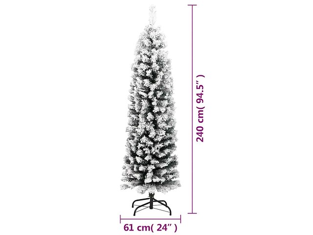 Vidaxl kunstkerstboom met sneeuw - afbeelding 3 van  3