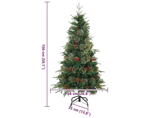 Vidaxl kunstmatige kerstboom (150 cm) - afbeelding 5 van  5