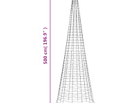 Vidaxl led-kerstboom (500 cm) - afbeelding 2 van  4