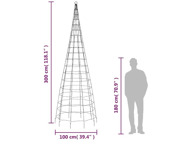 Vidaxl led-kerstboom - afbeelding 2 van  4