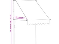 Vidaxl luifel handmatig (150 cm) - afbeelding 3 van  3